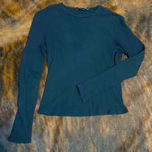 Basic Black Crop Top- Size L